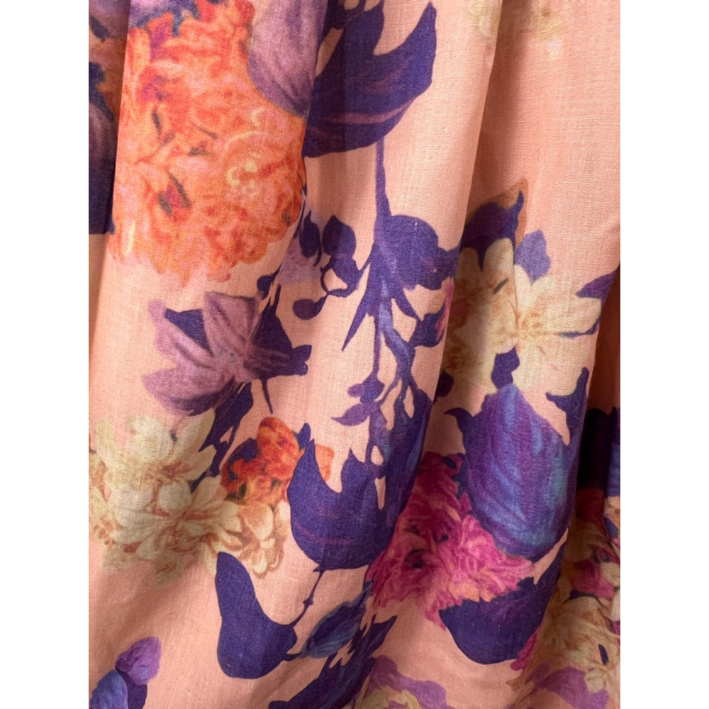 Hello Molly Pink Purple Floral Cutout Mini Dress Strappy Back US 6 NWT Romantic - Picture 6 of 6